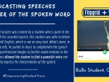 Using @WeVideo + @Flipgrid to Capture the Power of the Spoken Word @BullisSchool