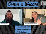 Livestream with Scott Nunes & Stacey Roshan: Using @Canva’s New Draw Tools with a @Wacom Tablet #edtech @MrNunesteach