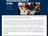 Empowering Girls in STEM | featured in ISTE